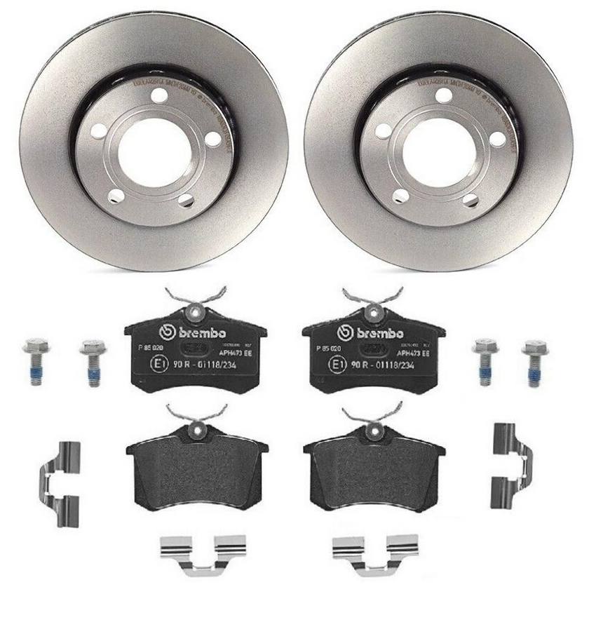 Brembo Brakes Kit - Pads and Rotors Rear (256mm) (Low-Met)